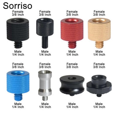 Sorriso ženski 3/8 inča na muški 1/4 3/8" 5/8" M4 M5 M6 M8 M10 M12 adapter za vijke za kameru za fotografiju na postolju za softbox svjetlo