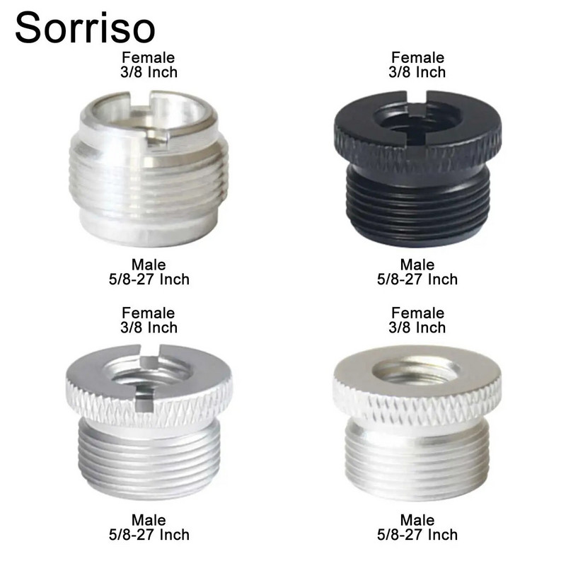 Sorriso ženski 3/8 inča na muški 1/4 3/8" 5/8" M4 M5 M6 M8 M10 M12 adapter za vijke za kameru za fotografiju na postolju za softbox svjetlo