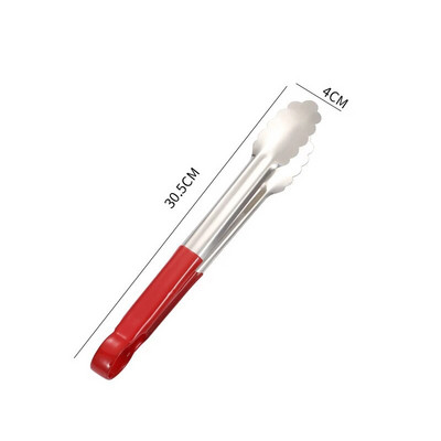 Žiedlapio formos maisto žnyplės neslystančios nerūdijančio plieno kepsninės salotos duonos patiekimo švediško stalo kepimo spaustukas namų virtuvės reikmenims