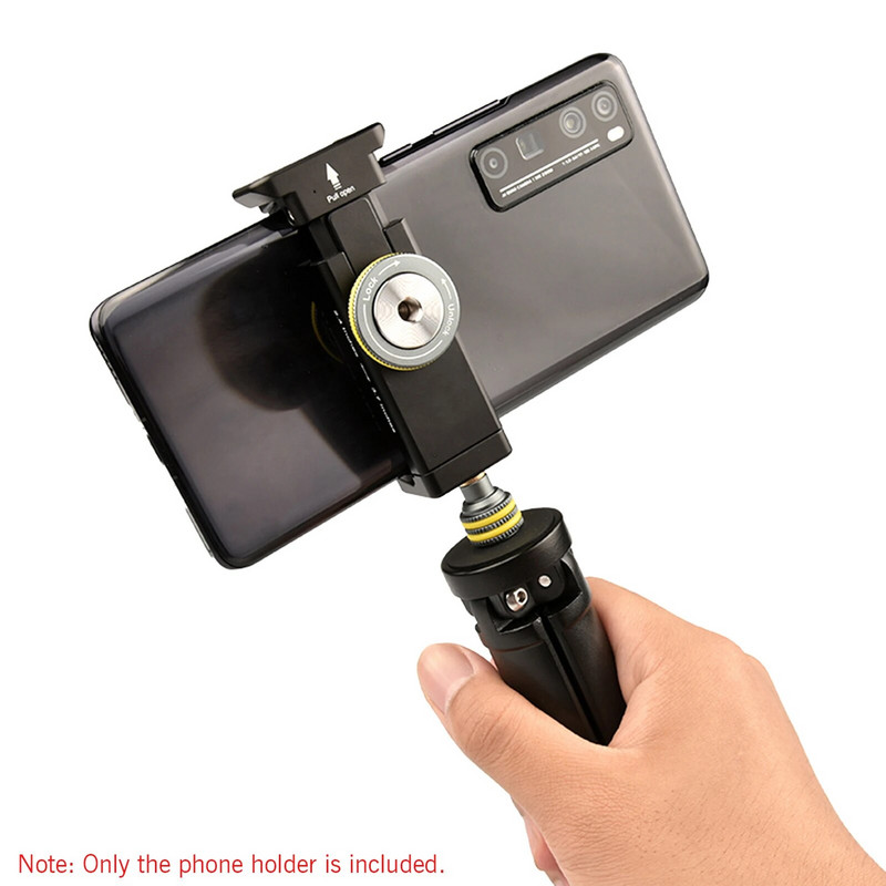 Andoer držač pametnog telefona, stezaljka, nosač za tronožac s trostrukim navojima od 1/4 inča, nosač za hladno držanje za telefonski mikrofon, montiranje LED svjetla