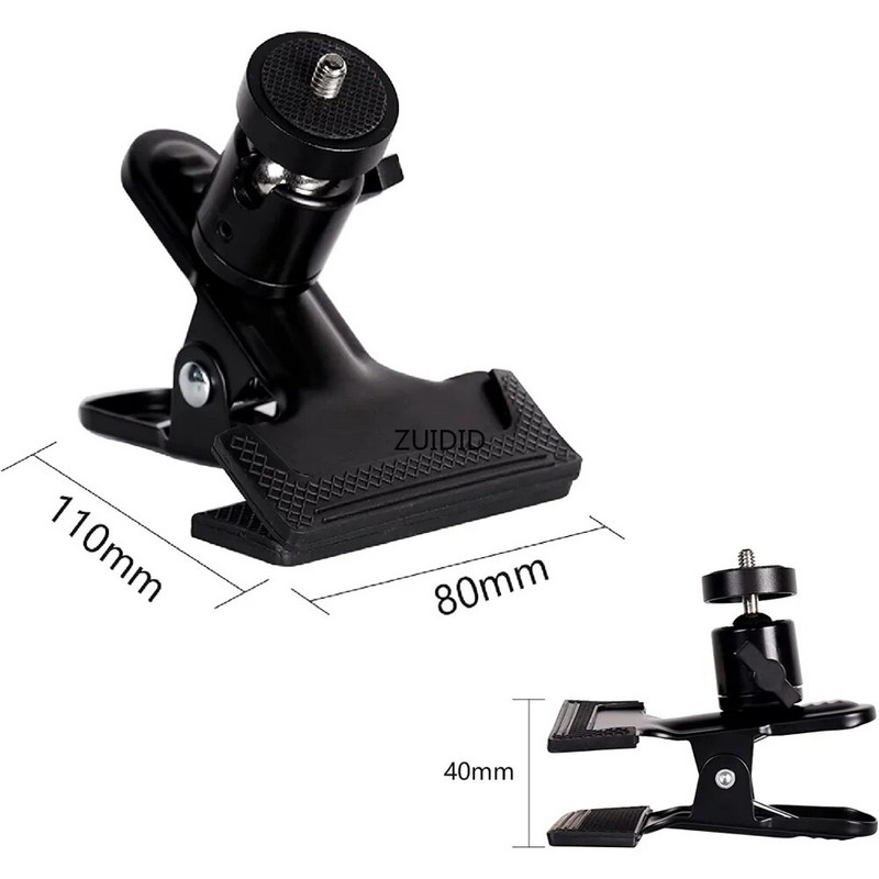 Fém klips háttértámasz bilincsek gumi védőhüvellyel fotóstúdió hátterű konzoltartó fotózási tartozék