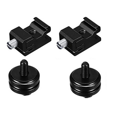 1/4 inčni adapter za montažu na hladnu papučicu i set adaptera za stalak za bljeskalicu s vrućom papučicom za opremu za DSLR fotoaparate, priključak za bljeskalicu kamere