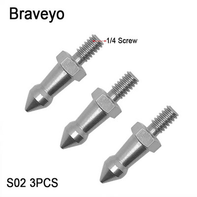 Šiljak za tronožac 1/4 3/8 M8 inča Monopod za kameru, nožice, vijak, fiksni zamjenski dodaci za fotografiranje, nehrđajući čelik