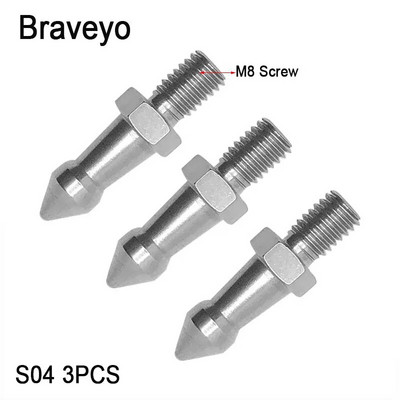 Šiljak za tronožac 1/4 3/8 M8 inča Monopod za kameru, nožice, vijak, fiksni zamjenski dodaci za fotografiranje, nehrđajući čelik