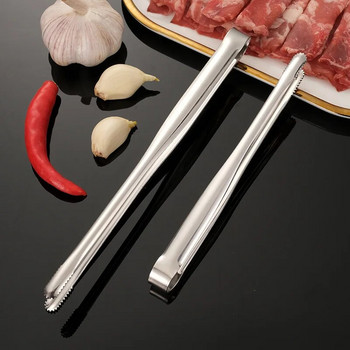 Корейски щипки за барбекю от неръждаема стомана Удължена дръжка Многофункционална кухня Ресторант Бюфет Щипки за храна Инструменти за готвене Джаджи