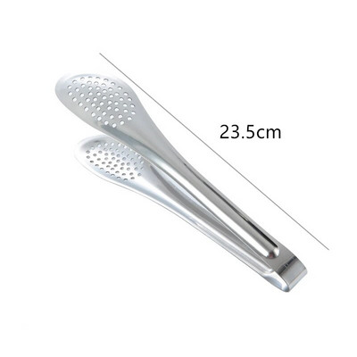 Порести удебелени против изгаряне Щипки за храна Щипки за оттичане на масло от неръждаема стомана Барбекю Пържола Месна салата Скоба за хляб Кухненски прибори