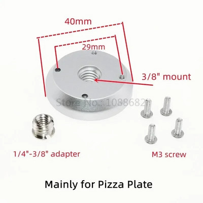 1/4 3/8 tvirtinimo trikojo adapterio laikiklis Sieninis laikiklis Tvirtinamasis laikiklis, skirtas prijungti fotoaparatą Monitoriaus lempos blykstės tvirtinimo lauko plokštė