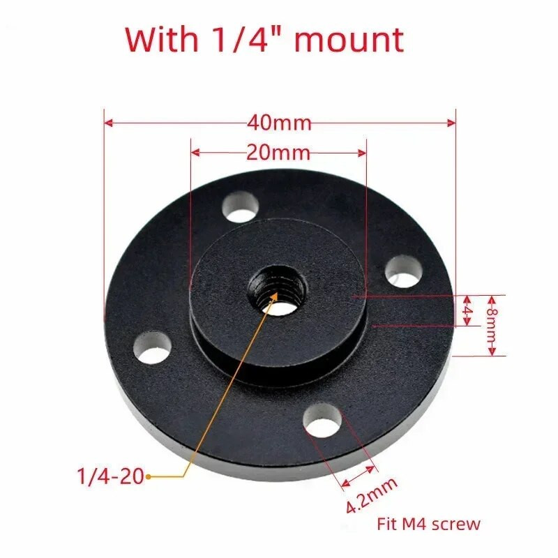 1/4 3/8 tvirtinimo trikojo adapterio laikiklis Sieninis laikiklis Tvirtinamasis laikiklis, skirtas prijungti fotoaparatą Monitoriaus lempos blykstės tvirtinimo lauko plokštė
