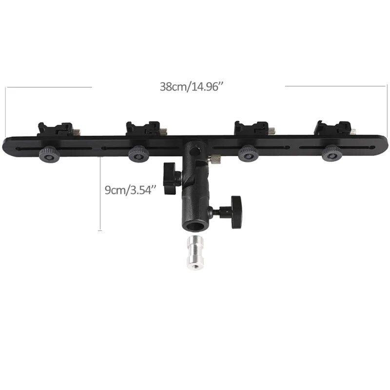Fényképezés esernyőlámpa tartó, vakutartó és 4 vakutartó rögzítő vakuhoz DSLR Rig LCD monitor/állvány