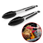 8 inčna silikonska hvataljka za roštiljanje salate, hvataljka za posluživanje kruha Neprianjajuća kuhinjska hvataljka za pečenje na roštilju