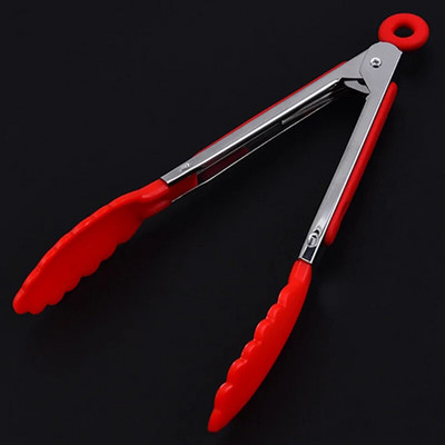 8 inčna silikonska hvataljka za roštiljanje salate, hvataljka za posluživanje kruha Neprianjajuća kuhinjska hvataljka za pečenje na roštilju