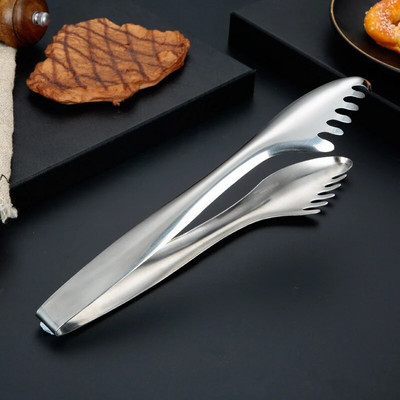 Rozsdamentes acél főzőfogók BBQ Clip tortabilincs Svédasztalos étkészlet Praktikus, praktikus eszközök otthoni konyhai kiegészítőkhöz