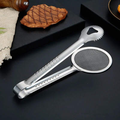 Rozsdamentes acél főzőfogók BBQ Clip tortabilincs Svédasztalos étkészlet Praktikus, praktikus eszközök otthoni konyhai kiegészítőkhöz