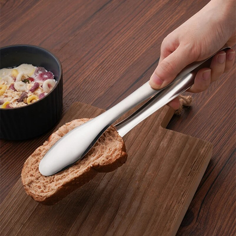 Rozsdamentes acél főzőfogók BBQ Clip tortabilincs Svédasztalos étkészlet Praktikus, praktikus eszközök otthoni konyhai kiegészítőkhöz