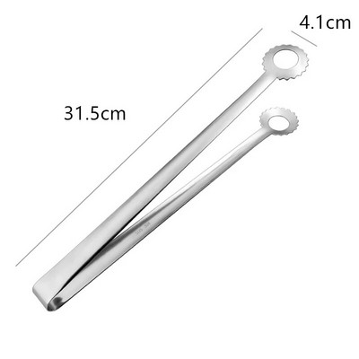 Okrugla glava s rupom Stezaljka za hranu od nehrđajućeg čelika Hvataljka za kruh Jaja Stezaljka za ispuštanje ulja Kućna kuhinja Pribor za kuhanje Alati za roštilj