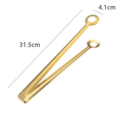 Okrugla glava s rupom Stezaljka za hranu od nehrđajućeg čelika Hvataljka za kruh Jaja Stezaljka za ispuštanje ulja Kućna kuhinja Pribor za kuhanje Alati za roštilj