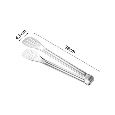 Nerūdijančio plieno maisto spaustukas kepsninės spaustukas Daugiafunkcinis kepto kepsnio spaustukas pailgintas įvairių dydžių savitarnos žnyplės Virtuvės reikmenys