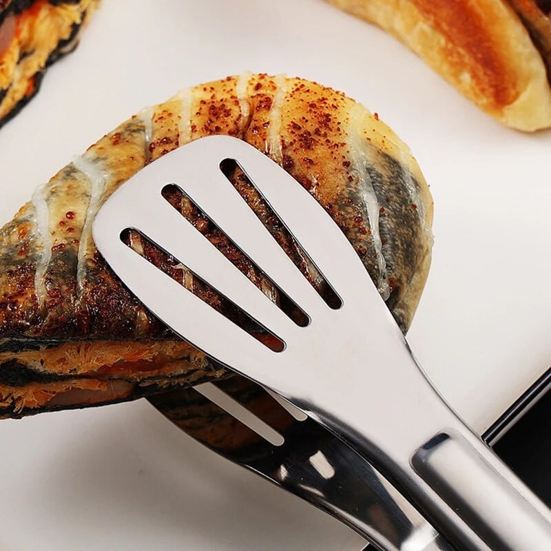 Nerūdijančio plieno maisto spaustukas kepsninės spaustukas Daugiafunkcinis kepto kepsnio spaustukas pailgintas įvairių dydžių savitarnos žnyplės Virtuvės reikmenys