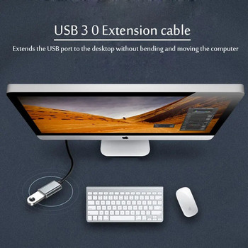 USB 3.0 / 2.0 удължителен кабел мъжки към женски удължителен кабел Бързоскоростен USB 3.0/2.0 разширен за лаптоп PC USB 3.0 удължител