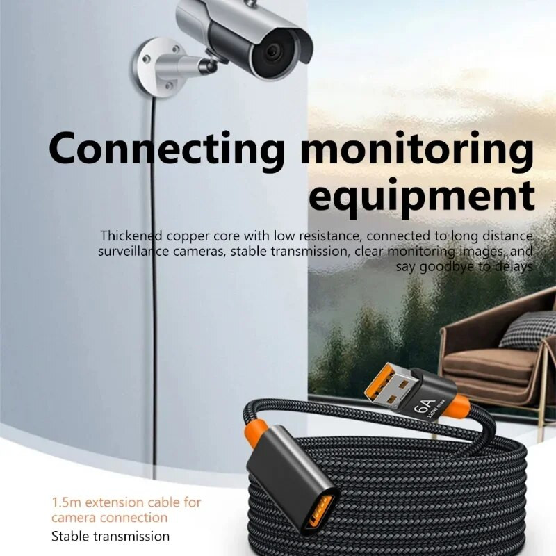 1,5/1m 6A USB 3.0 prailginimo kabelis nuo išorinio iki vyriško ilgintuvo laido didelės spartos perdavimo duomenų kabelis, skirtas fotoaparato televizoriaus spausdintuvui