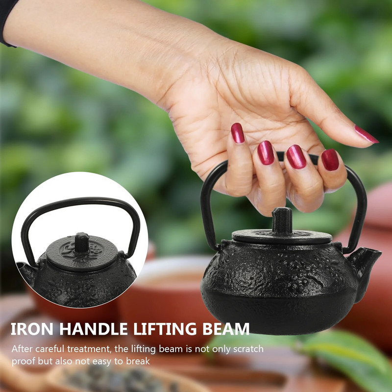 Čajnik Tea Kuhalo Japanski set glačala Lijevani kineski lonac Tetsubin Mini Štednjak za kavu Voda Loose Ploča za kuhanje Vintage Aparat Kipući Fu