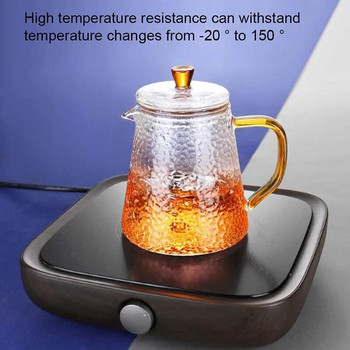 Чайник от боросиликатно стъкло, чайник от топлоустойчиво стъкло, газов котлон, саксия, сервиз за чай кунг фу, филтър.