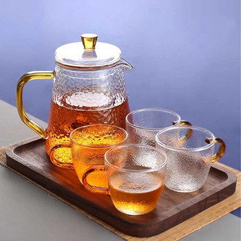 Чайник от боросиликатно стъкло, чайник от топлоустойчиво стъкло, газов котлон, саксия, сервиз за чай кунг фу, филтър.