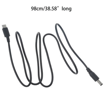 USB C Type C PD до 9V 12V 15V 20V 5.5x2.1mm Захранващ кабел за безжичен рутер Лаптоп LED лента Високоговорител Камера за видеонаблюдение