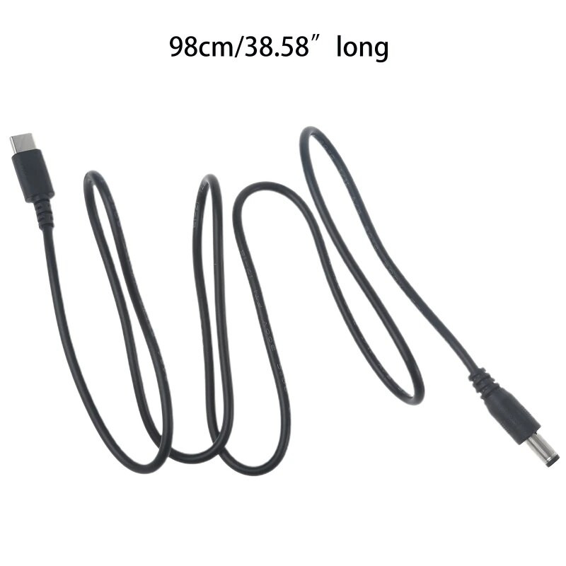 USB C Type C PD 9V 12V 15V 20V 5,5x2,1mm tápkábel vezeték nélküli routerhez laptop LED szalagos hangszóró CCTV kamera