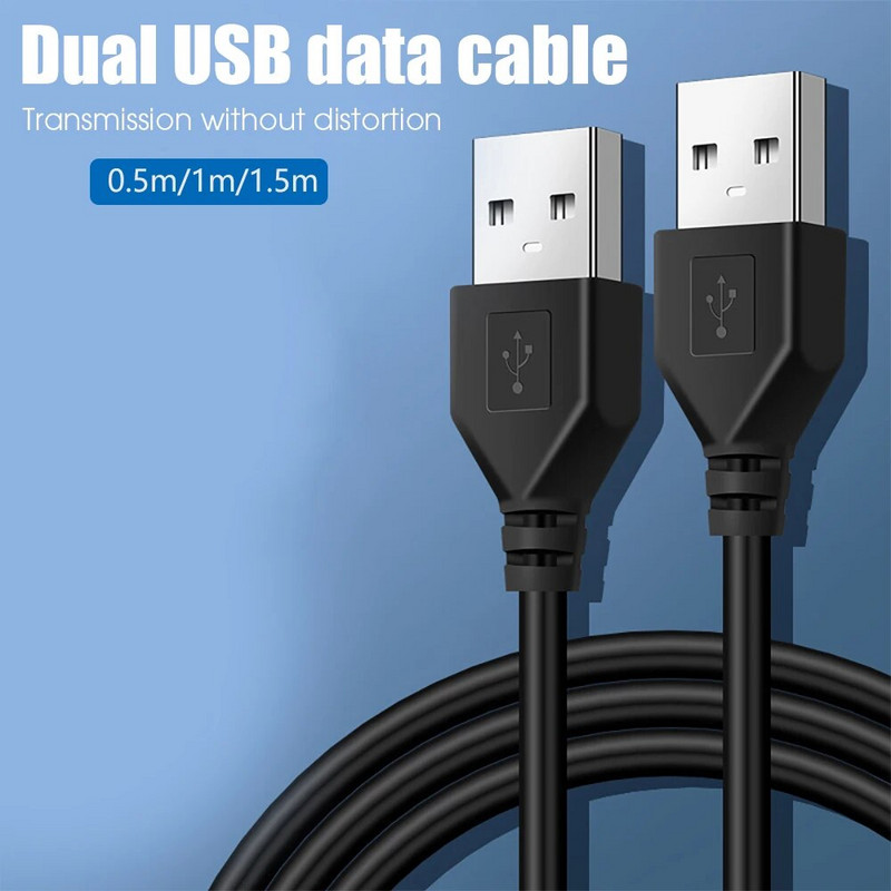 USB-USB A típusú dugaszoló USB-hosszabbító USB-hosszabbító kábel radiátor merevlemezéhez Webcom kamera USB dátumátviteli kábel