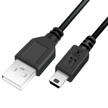 Mini USB 2.0 кабел 5-пинов Mini USB към USB кабели за бързо зареждане на данни за MP3 MP4 плейър Автомобилен DVR GPS Цифров фотоапарат Smart TV1/1.5m