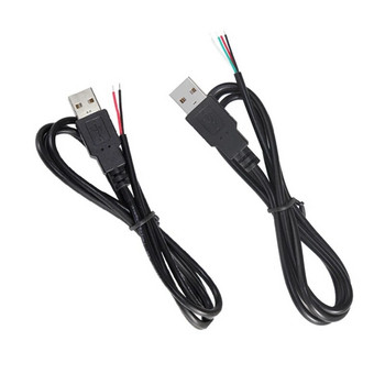Micro USB 2.0 A женски мъжки жак Захранващ удължителен кабел 4 пина 2 пина 4 проводника Направи си сам Кабел за зареждане на линия за данни Тип-C проводник 1 м 2 м