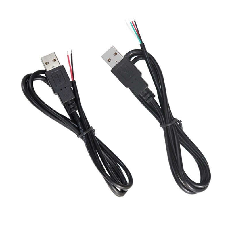 Micro USB 2.0 A ženski muški utičnica Produžni kabel napajanja 4 Pin 2 Pin 4 Žice DIY Data Line Kabel za punjenje Type-C Žica 1 m 2 m