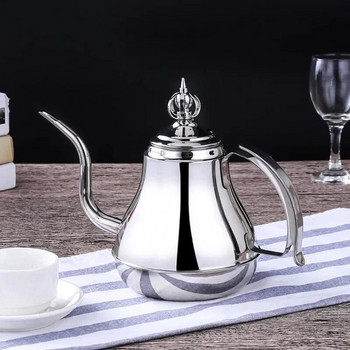 1L/1.5L златен чайник с инфузер Чайник за вода от неръждаема стомана Чайник Полски моден траен чайник за кафе и студена вода Инструмент за домашен чай