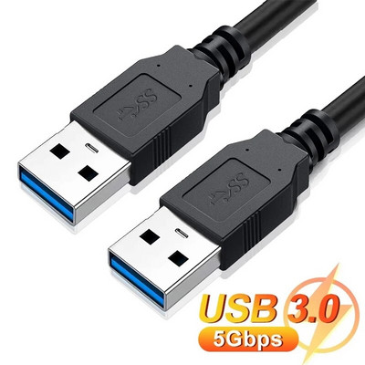 USB 3.0 na USB 3.0 produžni kabel USB A muški na muški USB3.0 2.0 produžni kabel Brzi prijenos podataka za hladnjak tvrdog diska