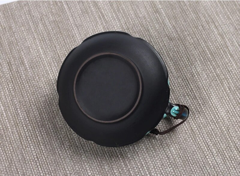 Jun krosnies keitimo glazūra arbatinukas, temmoku glazūrinis puodas Rankų darbo virdulys kung fu arbatinukas Kinijos arbatos ceremonijos reikmenys arbatinukas 180ml