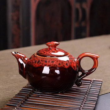 Пещ Смяна на глазура Традиционна китайска кана за чай Чайници Yixing Отопляем чайник Самовар Чайник за кафе и комплект чаши Gaiwan Пуер Чайник