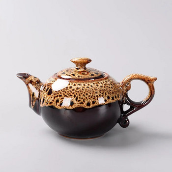 Kiln Change Glaze Κινεζικό Παραδοσιακό Τσάι Τσαγιέρ Yixing Θερμαινόμενο βραστήρα Samovar Καφέ Τσαγιέρα και Σετ φλιτζάνι Gaiwan Puer Teaware