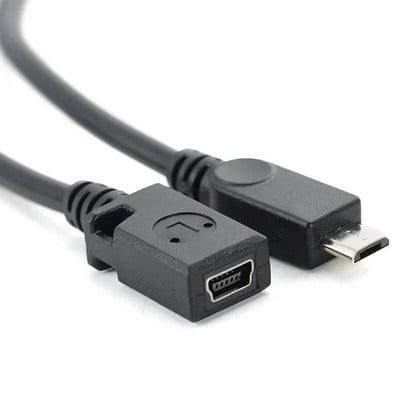 Mini USB ženski na mikro USB muški 8 pinski na 5 pinski konektor Adapter OD4.0mm linija za pametne telefone Tablet PC MP3/MP4