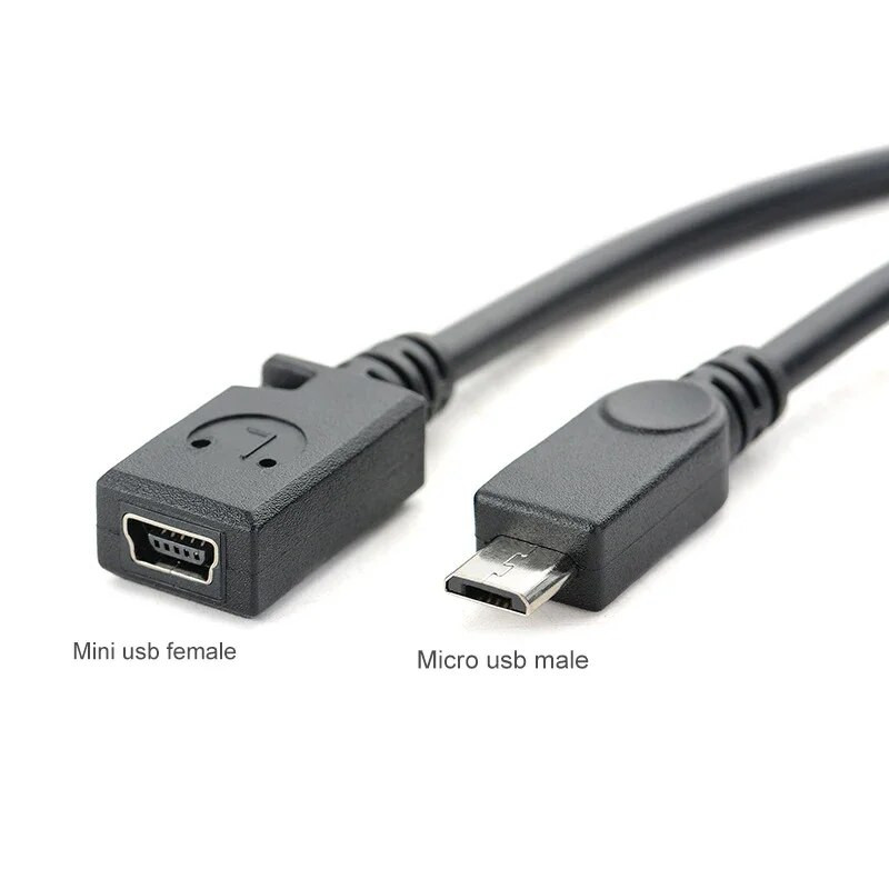 Mini USB ženski na mikro USB muški 8 pinski na 5 pinski konektor Adapter OD4.0mm linija za pametne telefone Tablet PC MP3/MP4