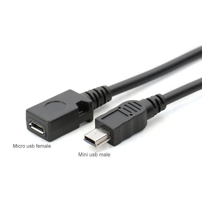 Mini USB ženski na mikro USB muški 8 pinski na 5 pinski konektor Adapter OD4.0mm linija za pametne telefone Tablet PC MP3/MP4