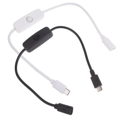 30 cm mikro USB produžni kabel s 501 prekidačem za uključivanje/isključivanje mikro USB muški ženski produžni kabel za napajanje