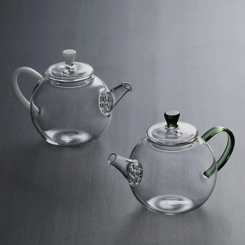 Visoko borosilikatno staklo Pije jedna osoba Mali čajnik Jedan lonac do usta Mini uredski set za filtraciju čaja