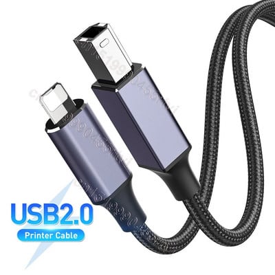 USB kabel pisača USB tipa B muški na 8-pinski muški USB 2.0 kabel za iPhone 14 Canon Epson HP ZJiang pisač naljepnica USB pisač