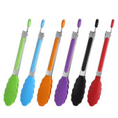 Silikonska hvataljka za hranu Kuhinjske hvataljke od nehrđajućeg čelika Silikonska neklizajuća stezaljka za kuhanje Stezaljka Alati za roštilj salatu Kuhinjski pribor