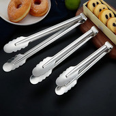 Rozsdamentes acél ételfogók hús steak grillkapcsok kenyérbilincs Étterem Otthon Konyha Grillezési kellékek