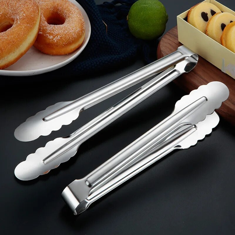 Rozsdamentes acél ételfogók hús steak grillkapcsok kenyérbilincs Étterem Otthon Konyha Grillezési kellékek