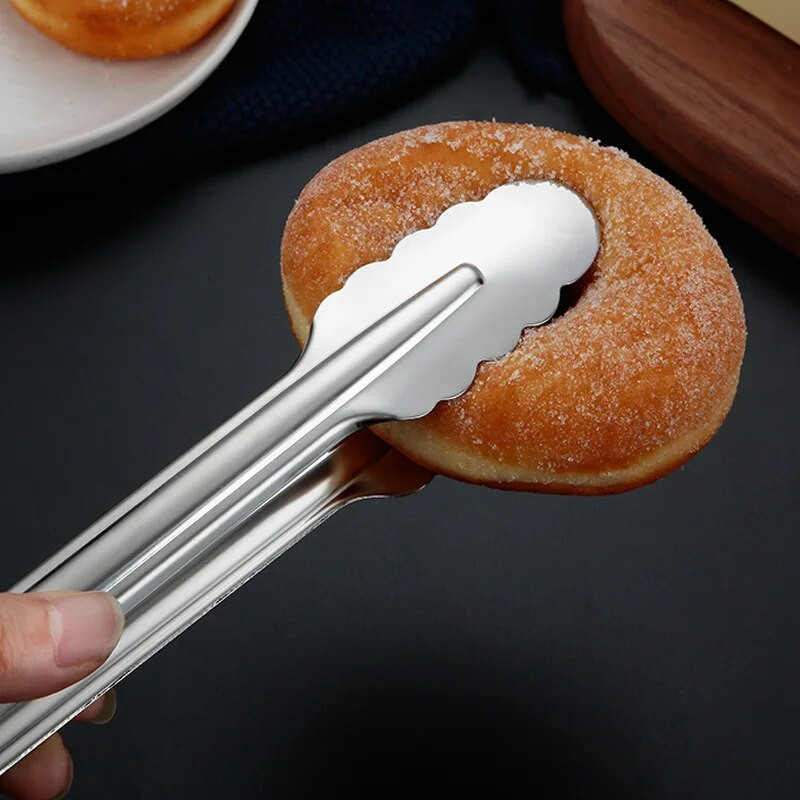 Rozsdamentes acél ételfogók hús steak grillkapcsok kenyérbilincs Étterem Otthon Konyha Grillezési kellékek