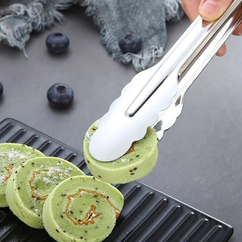 Rozsdamentes acél ételfogók hús steak grillkapcsok kenyérbilincs Étterem Otthon Konyha Grillezési kellékek