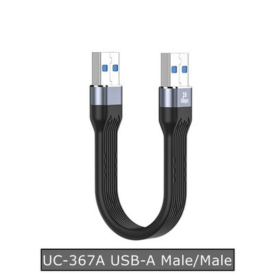 USB3.1 do Type C 10Gbps Gen2 OTG Datumski kabel Muški na ženski podatkovni USB C kabel za punjenje za PC TV Produžni kabel za tvrdi disk Kratki kabel 13 cm